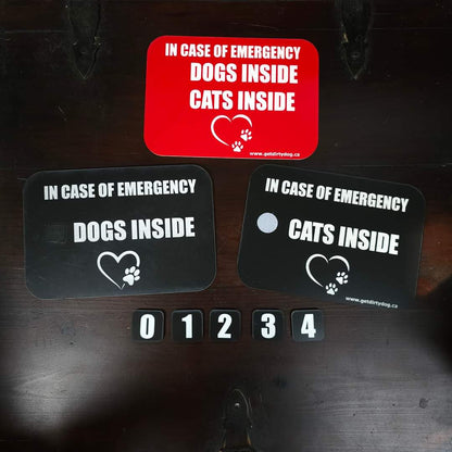 In Case of Emergency Pet Signs