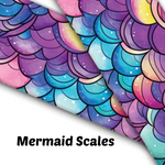 Load image into Gallery viewer, 1.5&quot; Wide Mermaid Printed BioThane® Quick Release Taper Down Collar
