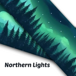 Load image into Gallery viewer, 1.5&quot; Wide Northern Lights Printed BioThane® Quick Release Taper Down Collar
