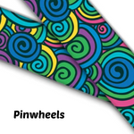 Load image into Gallery viewer, 1.5&quot; Wide Pinwheels Printed BioThane® Quick Release Taper Down Collar
