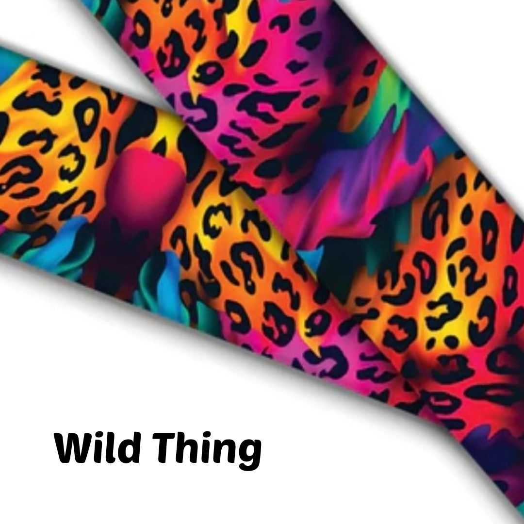 1" Wide Wild Thing Printed BioThane® Quick Release Taper Down Collar