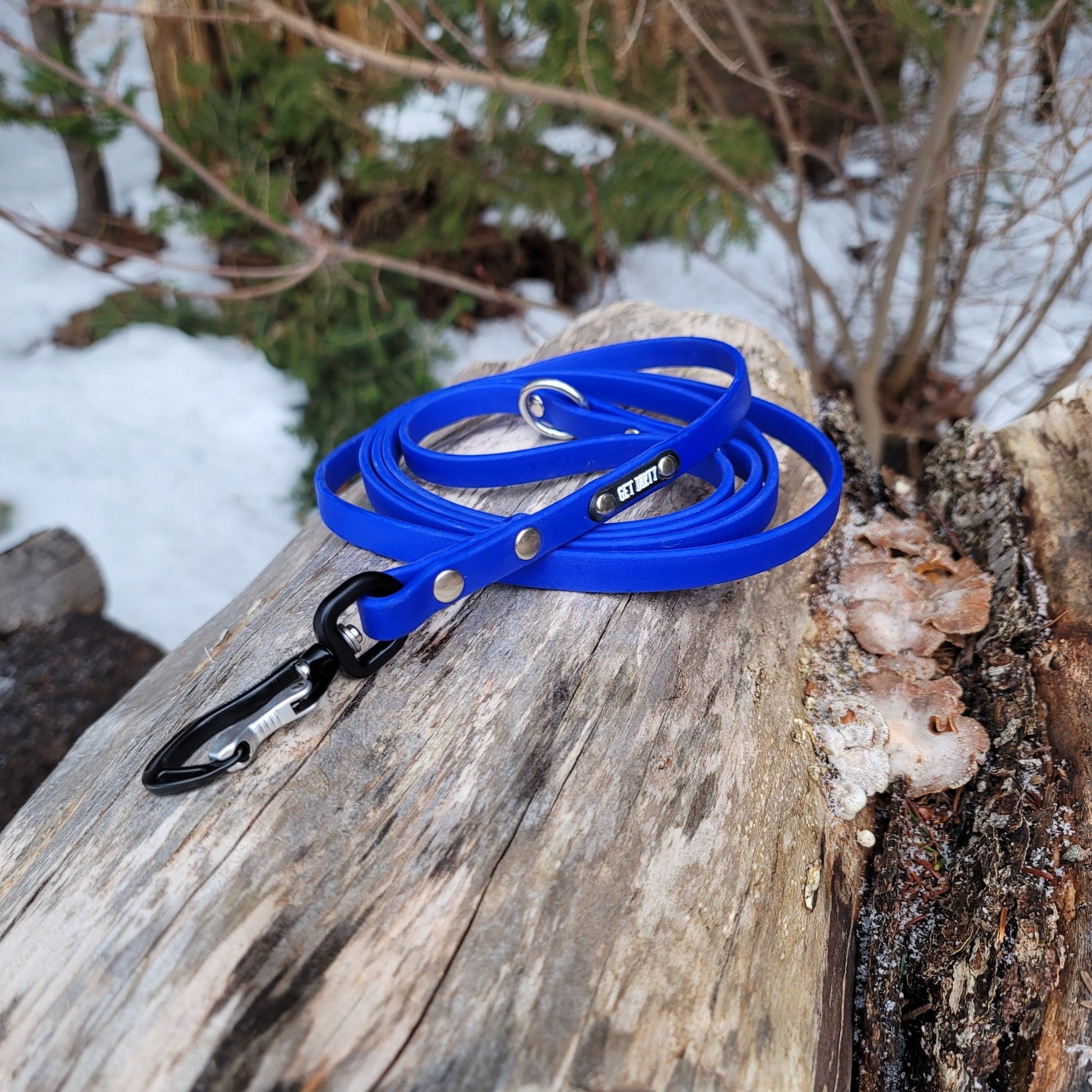 1/2" Wide Adventure Carabiner Biothane Leash - Get Dirty Pet Gear