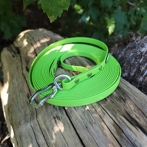 1/2" Wide Adventure Carabiner Biothane Long Line - Get Dirty Pet Gear