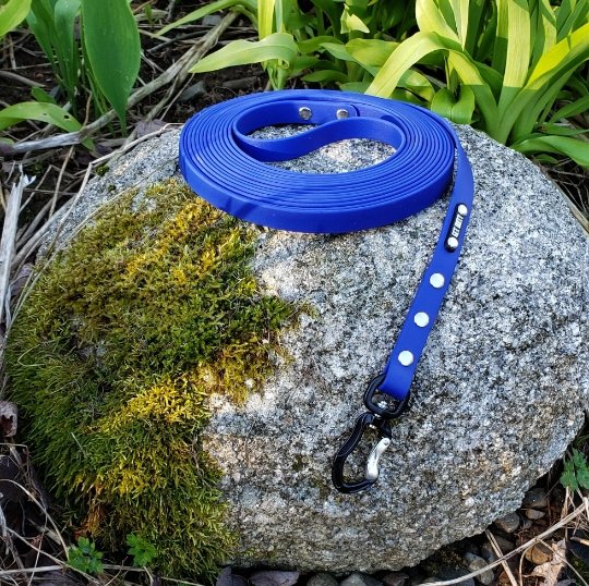 5/8" Wide Adventure Carabiner Biothane Long Line - Get Dirty Pet Gear