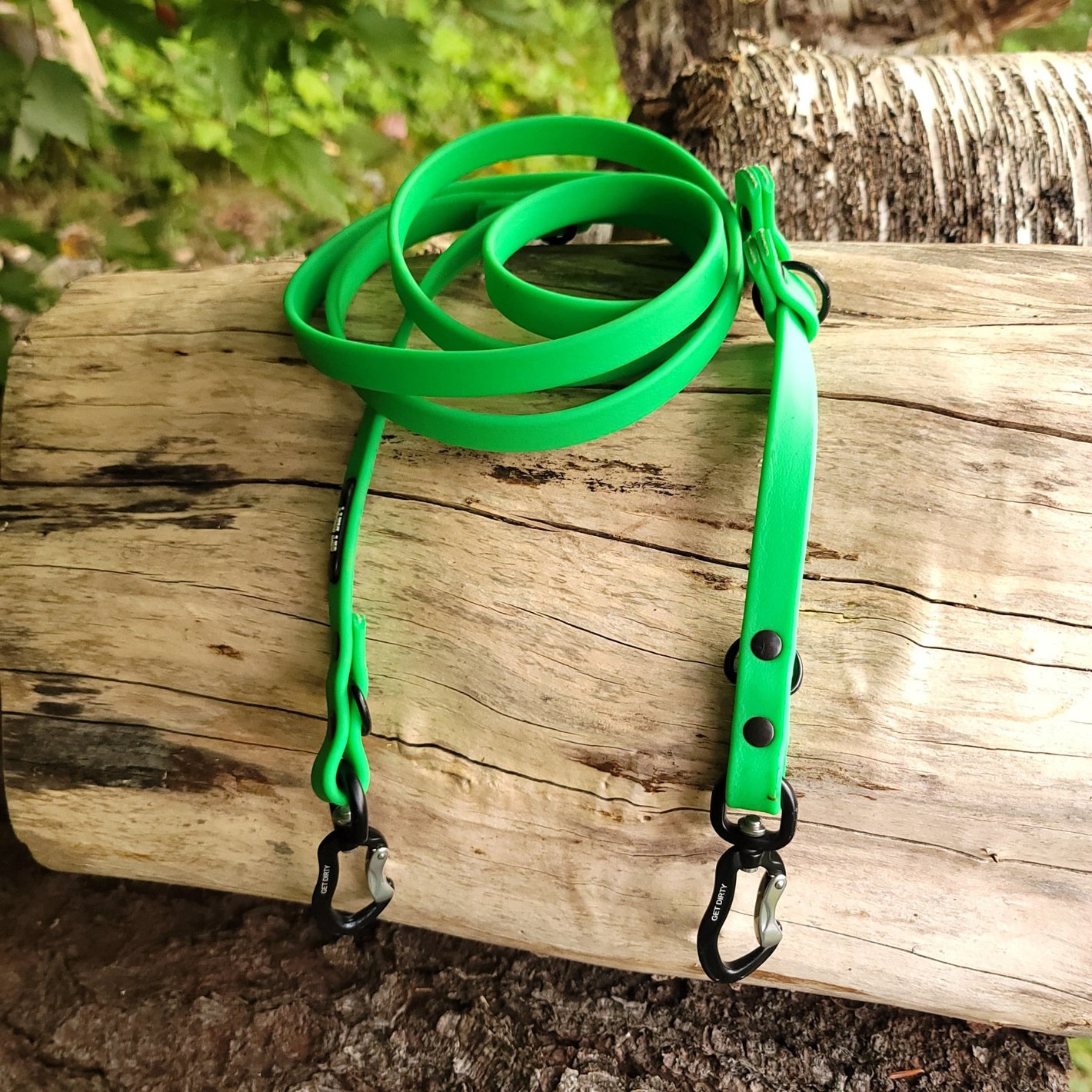 5/8" Wide Adventure Carabiner Hands Free Leash - Get Dirty Pet Gear